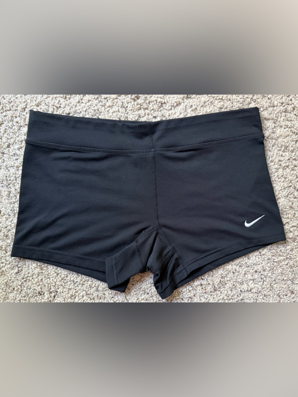 Nike Black Women's Bike Shorts with Wide Waistband